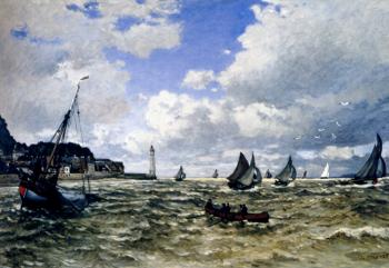 Claude Oscar Monet : The Seine Estuary At Honfleur
